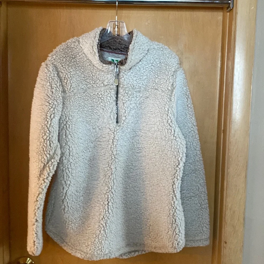 Green Tea Fleece quarter zip size Medium. - Picture 1 of 5